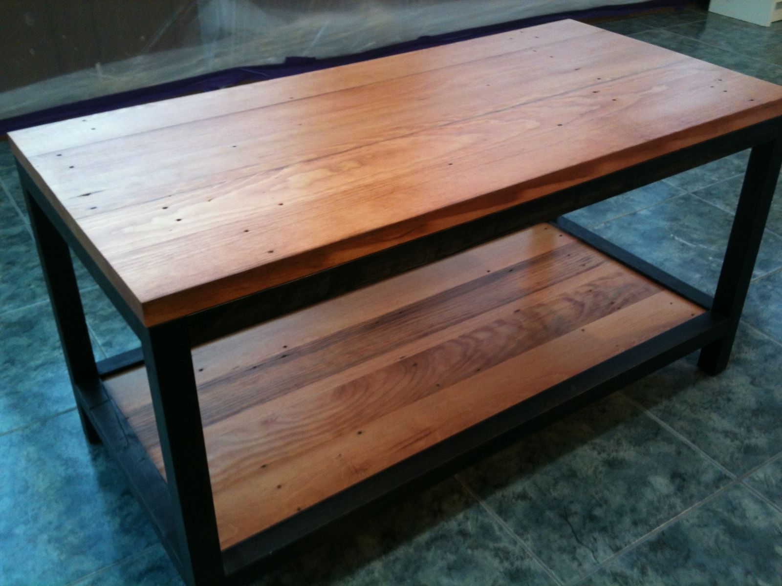 Well Known Hand Made Reclaimed Wood Coffee Tablecooper's Custom Projects Intended For Barnwood Coffee Tables (View 2 of 10)