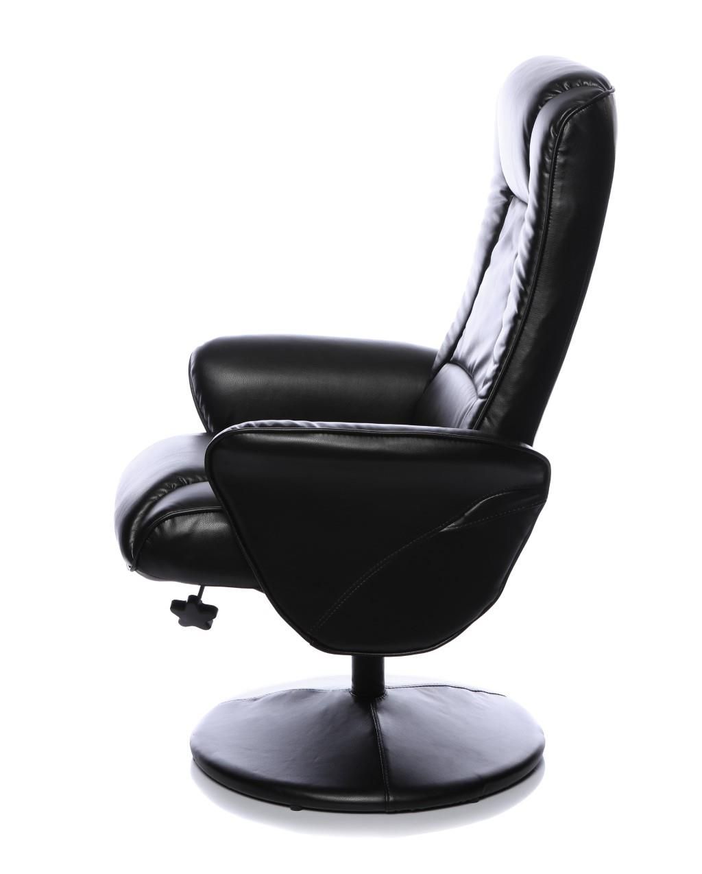 Well Known Naples Black Memory Foam Swivel Recliner Chair In Faux Leather With With Black Faux Leather Swivel Recliners (View 6 of 10)