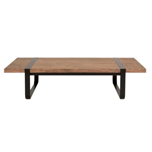 Well Known Owen Black Iron Cappuccino Coffee Table – Overstock – 9401194 Regarding Aged Black Iron Coffee Tables (View 4 of 10)