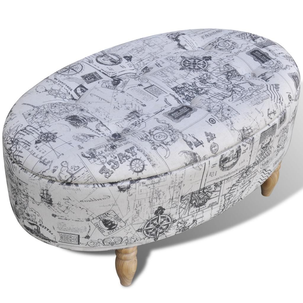 Well Liked Patterned Storage Ottoman – Home Designing Inside Gray And Cream Geometric Cuboid Pouf Ottomans (View 8 of 10)