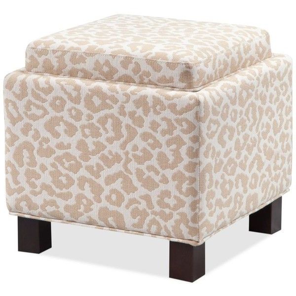 Well Liked Red Fabric Square Storage Ottomans With Pillows Regarding Jla Kylee Leopard Fabric Accent Storage Ottoman With Pillows (View 1 of 10)