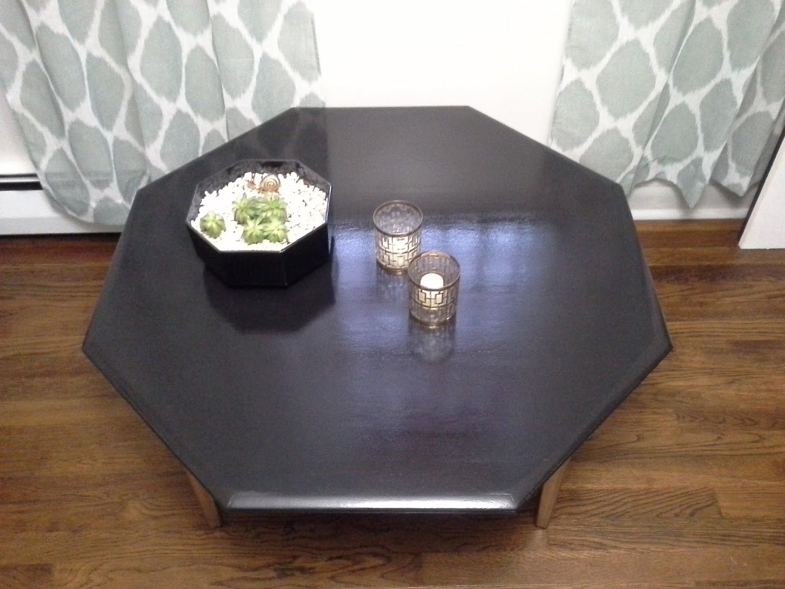 Widely Used Black And Gold Coffee Tables Inside Lilly's Home Designs: Black And Gold Mcm Coffee Table (View 4 of 10)