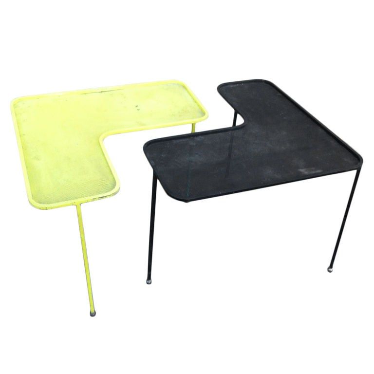 Yellow And Black Coffee Tables In Latest Mathieu Matégot Domino Black And Yellow Coffee Tables At 1stdibs (View 2 of 10)