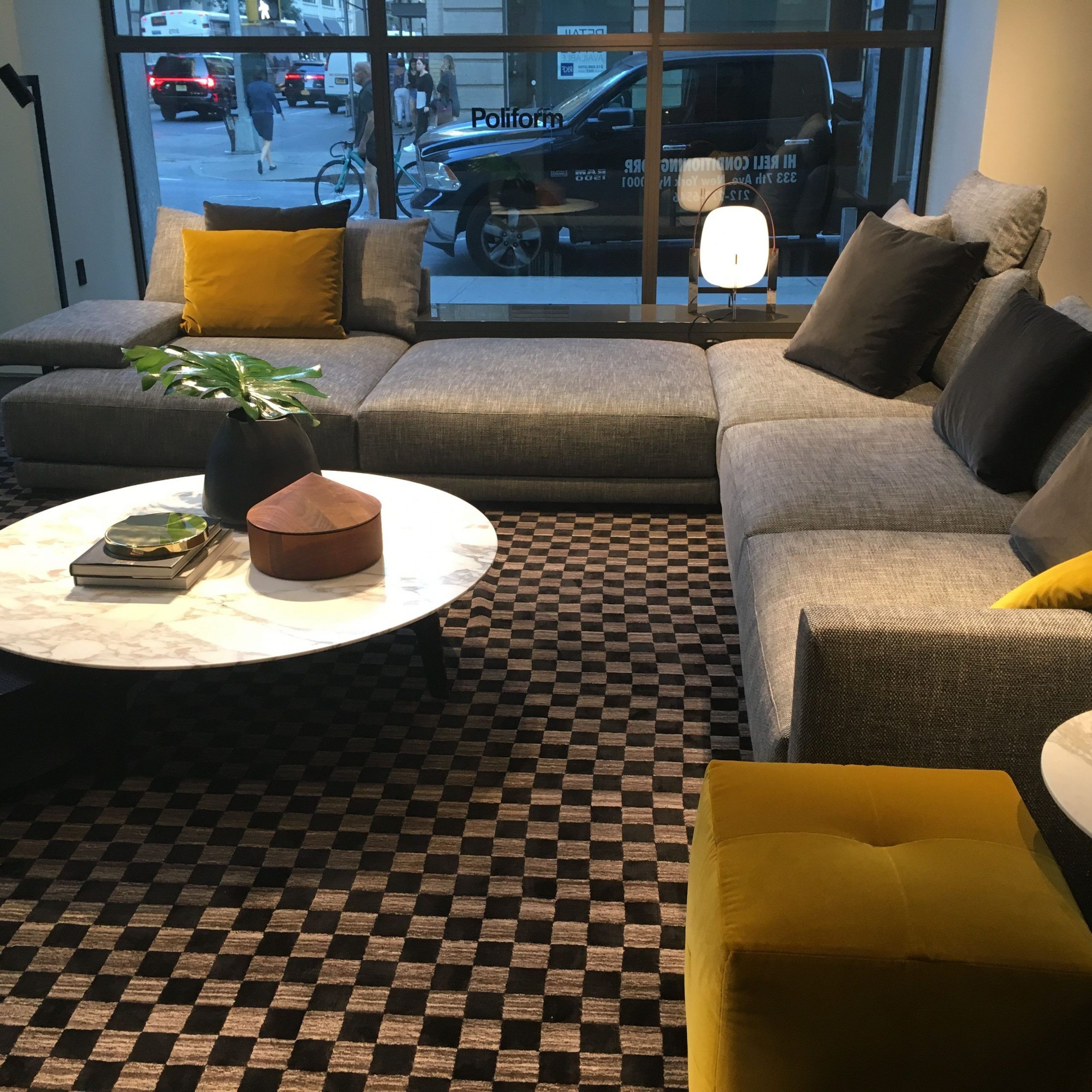 Yellow And Black Coffee Tables Inside Newest Love The Yellow Ottomans And Coffee Table, Ottoman Combination – Love (View 1 of 10)