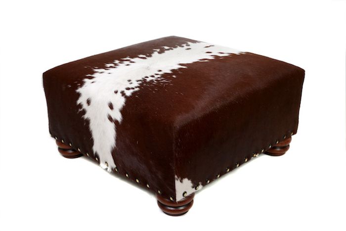 Zulucow Intended For Recent Warm Brown Cowhide Pouf Ottomans (View 5 of 10)