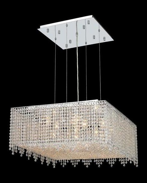Best And Newest Pink Royal Cut Crystals Lantern Chandeliers Regarding Elegant Royal Cut Rosaline Pink Crystal Moda 13 Light Crystal Pendant  Chrome 1394d26c Ro/rc From Moda Collection (View 4 of 10)