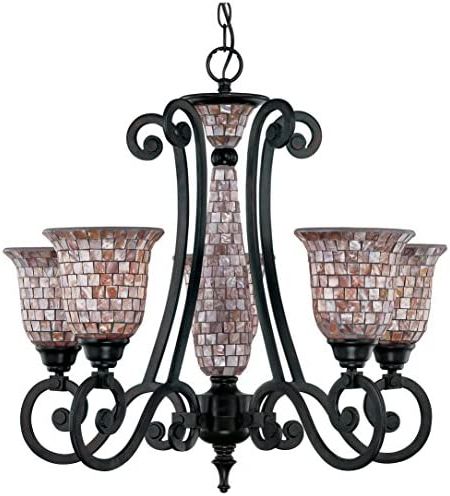 Classic Lighting 71145 Orb Pearl River, Wrought Iron, Chandelier, 26" X 26"  X 24", Oil Rubbed Bronze – Oil Rubbed Bronze Copper Chandelier – Amazon Pertaining To Most Current Pearl Bronze Lantern Chandeliers (View 1 of 10)