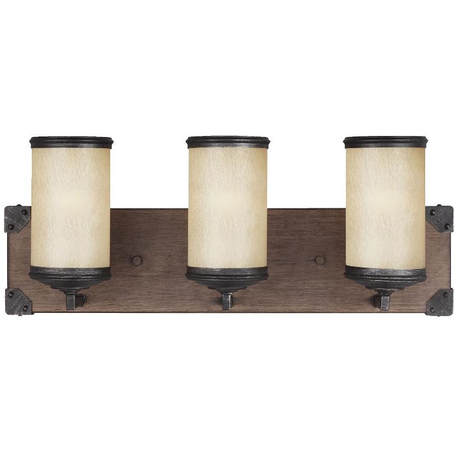 Creme Parchment Glass Lantern Chandeliers Pertaining To 2019 Sea Gull – 3 Light Stardust Dunning Vanity Light Fixture With Creme  Parchment Glass :: Weeks Home Hardware (View 7 of 10)