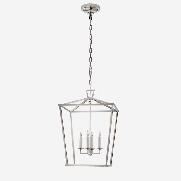 Darlana Lantern Pendant In Polished Nickel – Andrew Martin With Regard To Most Current Polished Nickel Lantern Chandeliers (View 6 of 10)