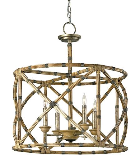 Favorite 25 Inch Lantern Chandeliers With Regard To Currey & Company 9694 Palm Beach 4 Light 25 Inch Pyrite Bronze/washed  Wood/natural Lantern Pendant Ceiling Light (View 2 of 10)