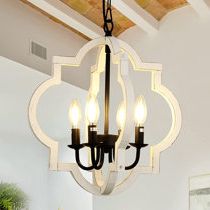 Lantern White & Cream Finish Chandeliers You'll Love In  (View 8 of 10)