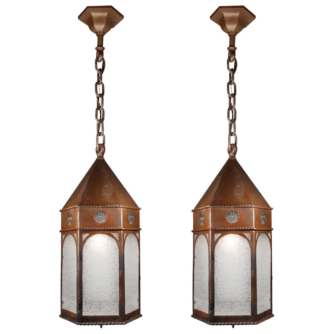 Matching Antique Bronze Lantern Pendant Lights With Granite Glass – Antique  Lighting, Ceiling, Ceiling Mounted, Exterior, Lanterns, Lighting,  Pair/multiple Chandeliers, Pendant Lighting, Recent Arrivals – The  Preservation Station Within Well Known Bronze Lantern Chandeliers (View 5 of 10)