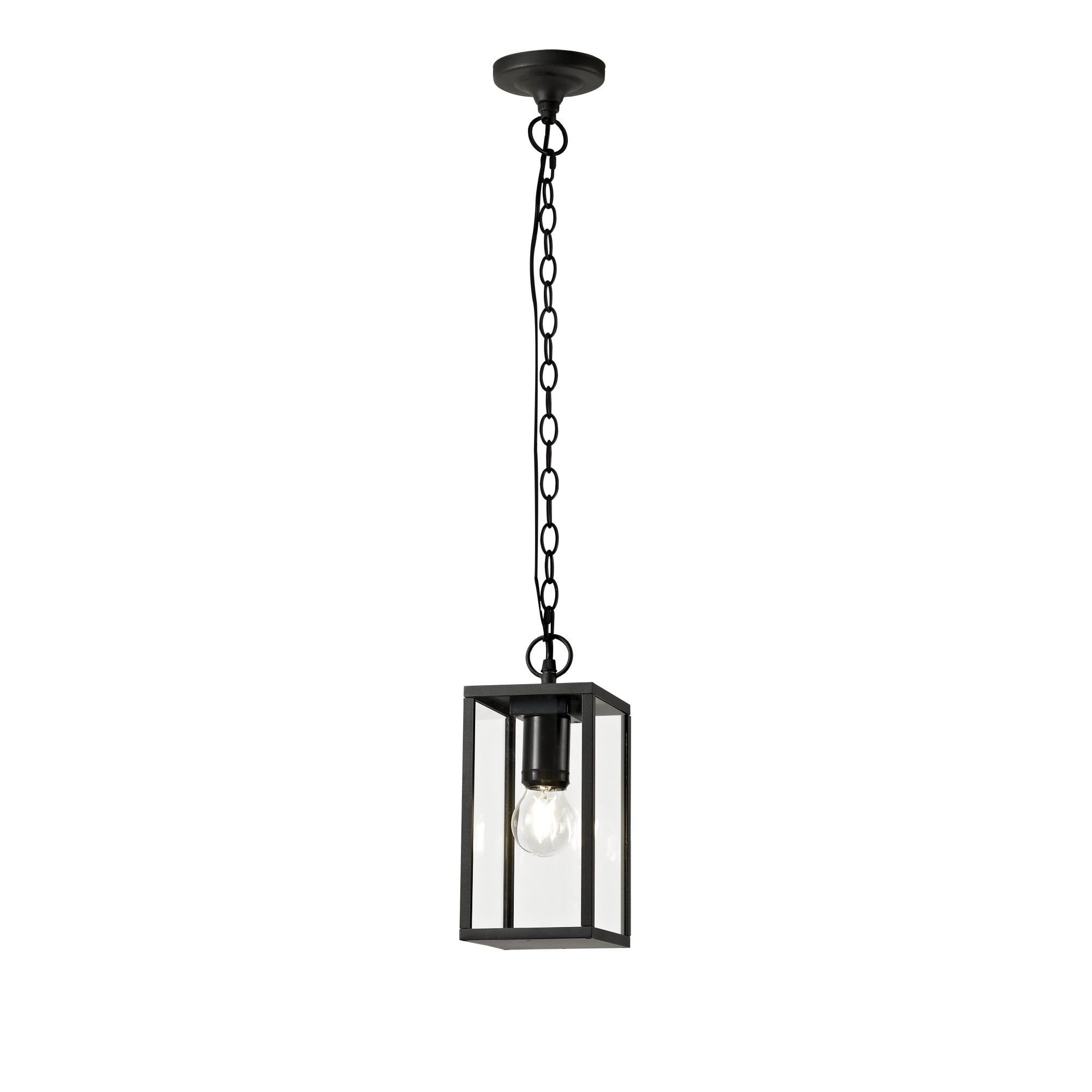 Most Up To Date Graphite Lantern Chandeliers With Graphite Black Modern Classic Outdoor Hanging Lantern (View 1 of 10)