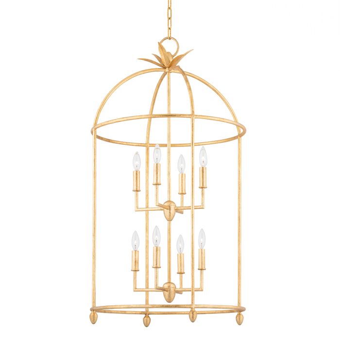 Newest Gold Leaf Lantern Chandeliers With Regard To The Well Appointed House – Luxuries For The Home – The Well Appointed Home  Hudson Valley Large Two Tier Brooks Vintage Gold Leaf Lantern Chandelier (View 7 of 10)