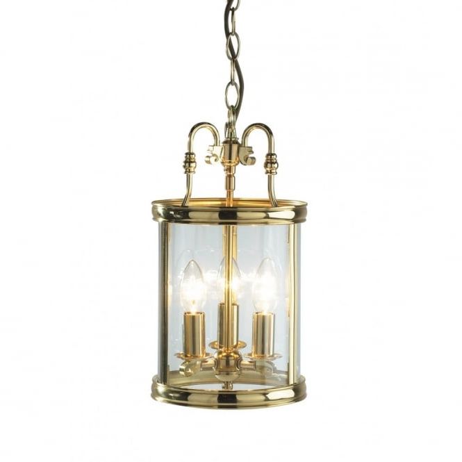 Popular Gold Polished Brass Ceiling Lantern For Using With Or Without Chain Regarding Burnished Brass Lantern Chandeliers (View 2 of 10)