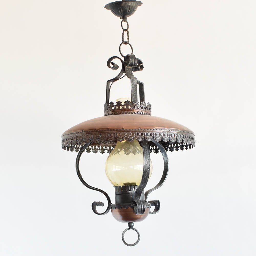 Popular Vintage Copper Lantern Chandeliers In Copper Farm Style Lantern – The Big Chandelier (View 2 of 10)