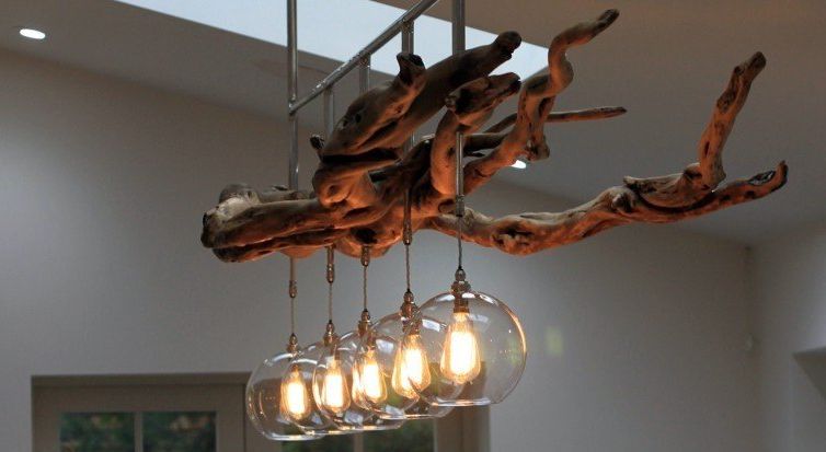 Recent Bespoke Driftwood Chandelier Within Driftwood Lantern Chandeliers (View 1 of 10)