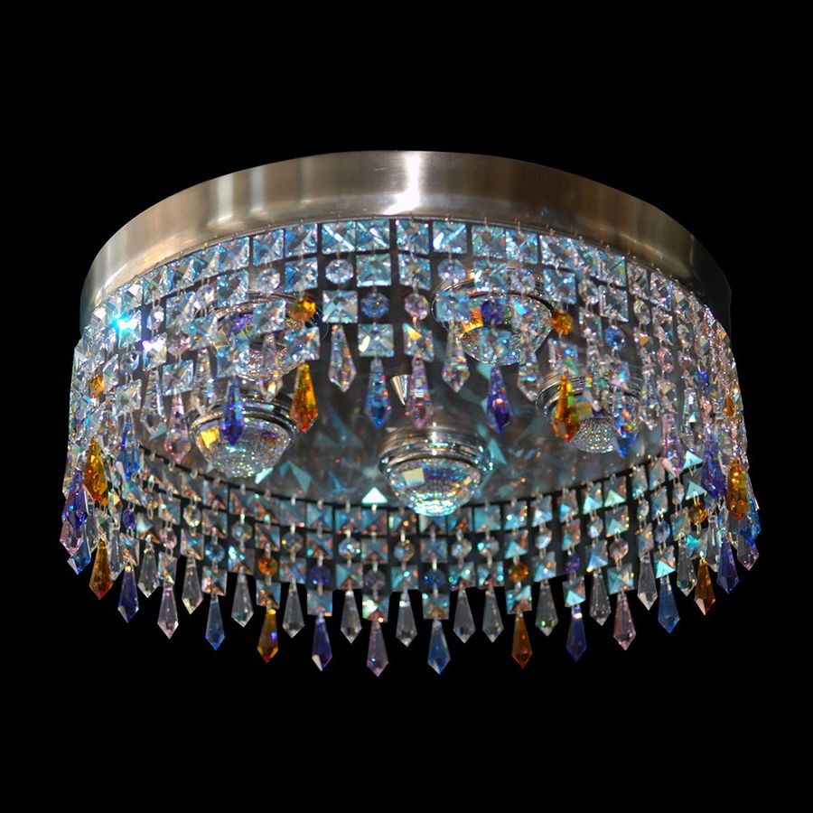 Rosaline Crystals Lantern Chandeliers Pertaining To Most Recent Ceiling Fixture Chandelier Sis Swarovski Crystals 35160 6940  (View 3 of 10)