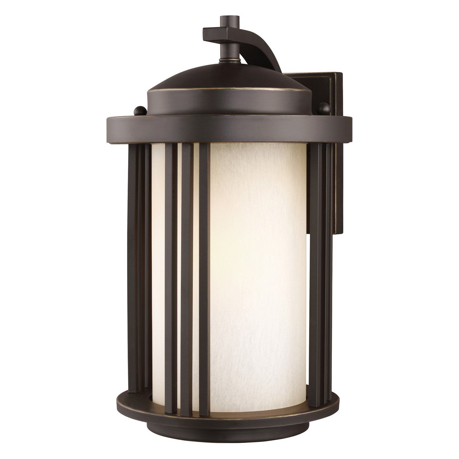 Sea Gull Lighting 8547901en3 71 Crowell – One Light Outdoor Small Wall  Lantern In Contemporary Style – 6 Inches Wide10 Inches High Led:  (View 3 of 10)