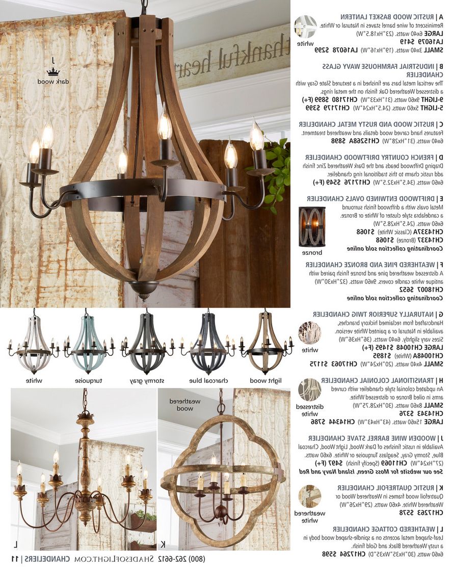 Shades Of Light – Harbor Haven 2018 – Weathered Cottage Chandelier With Popular Weathered Driftwood And Gold Lantern Chandeliers (View 10 of 10)