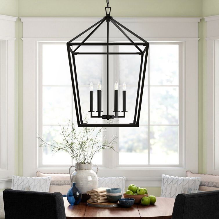Well Known Hastings 6 – Light Dimmable Lantern Geometric Chandelier & Reviews (View 1 of 10)