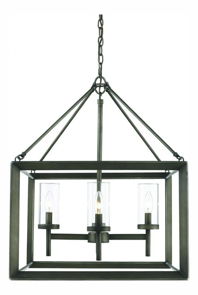 Well Liked Gunmetal Bronze Smyth 4 Light 1 Tier 21in (View 4 of 10)