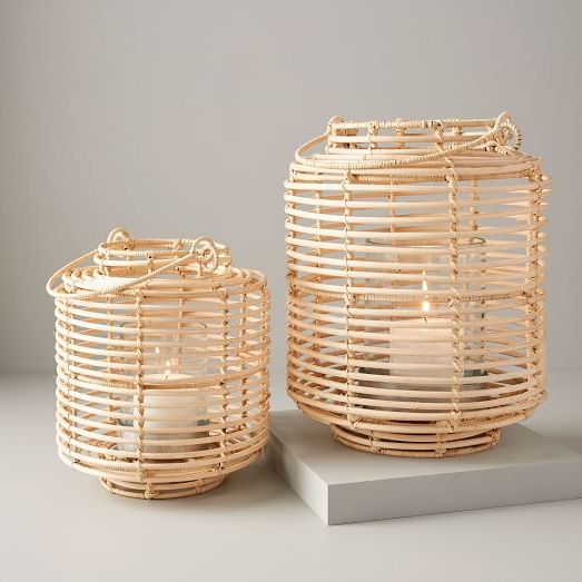 West Elm With Regard To Fashionable Natural Rattan Lantern (View 5 of 10)