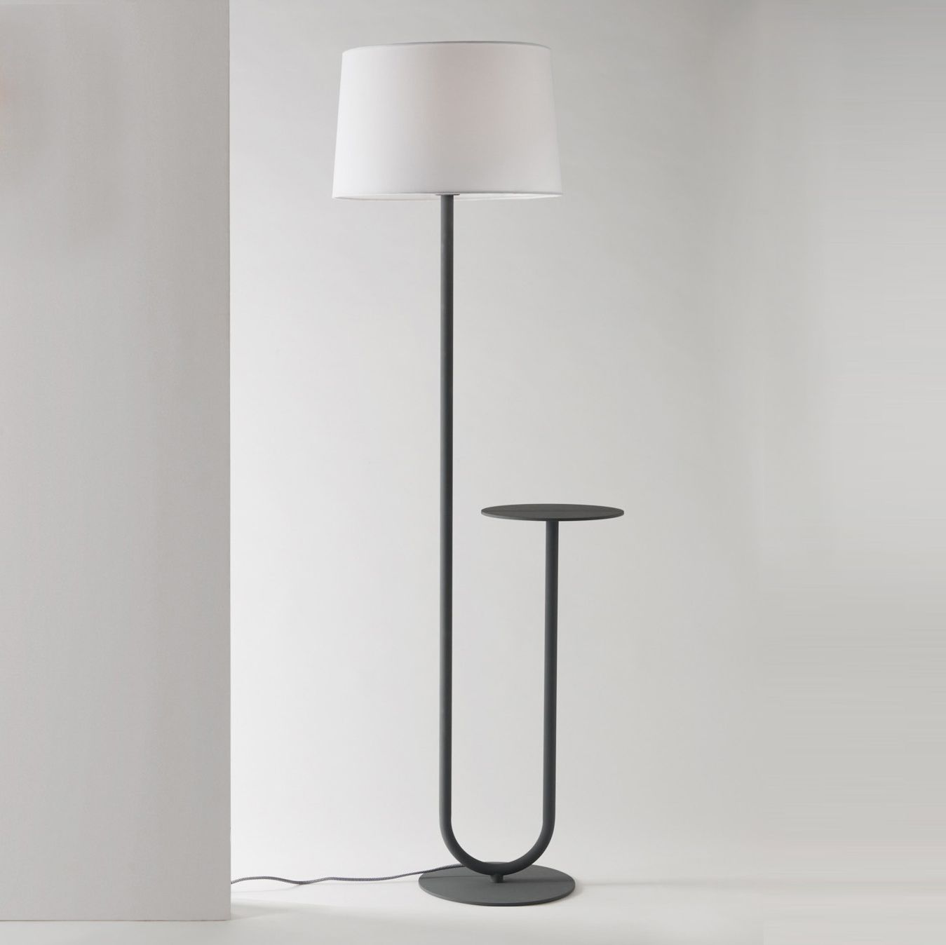 2019 Charcoal Grey Standing Lamps With Regard To Esta Charcoal Floor Lamp (View 3 of 10)