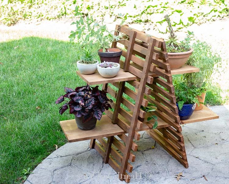 2020 Diy Indoor/outdoor Plant Stand For Multiple Plants In Outdoor Plant Stands (View 8 of 10)