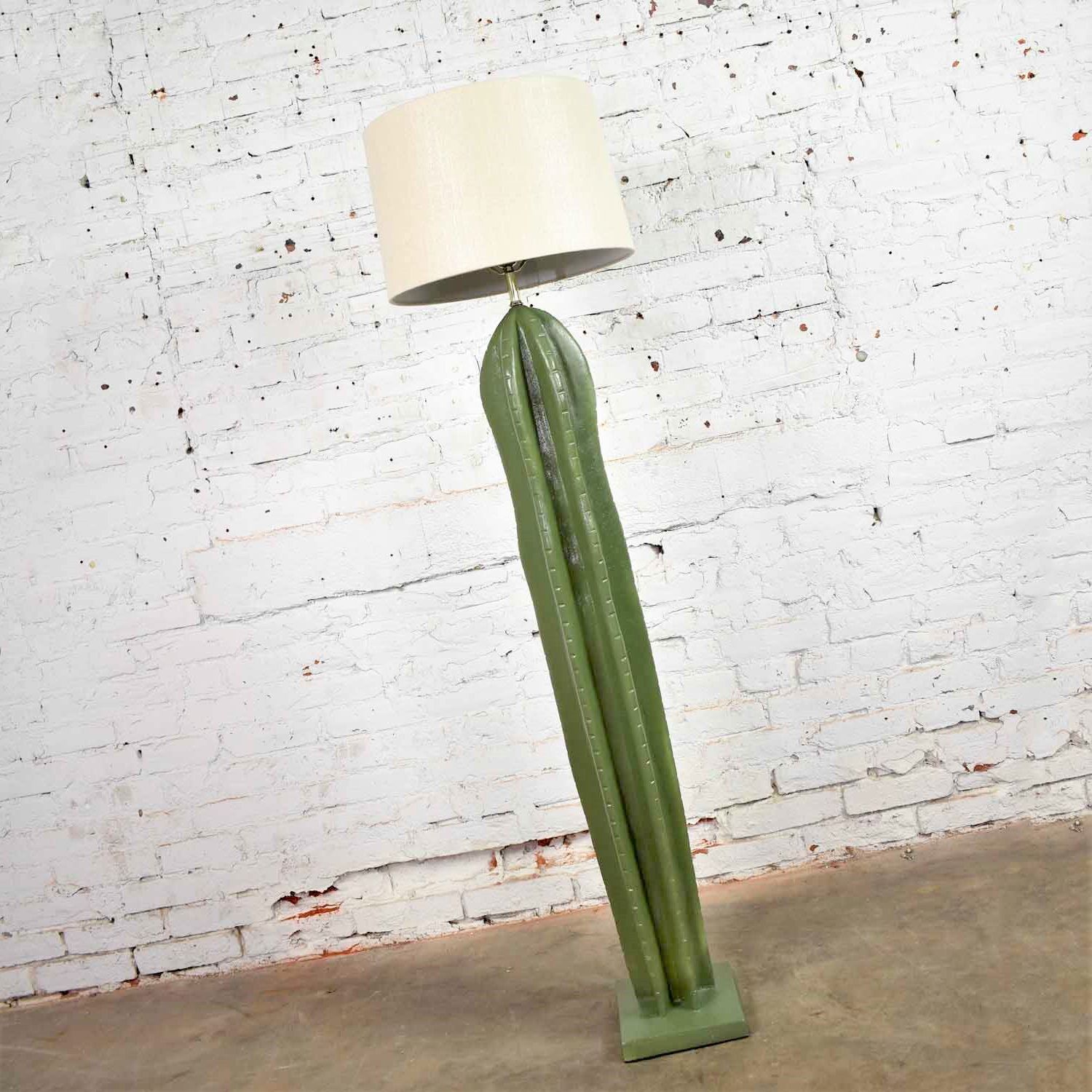 2020 Vintage Organic Modern Plaster Faux Cactus Floor Lampalsy – Warehouse  414 Within Cactus Standing Lamps (View 3 of 10)