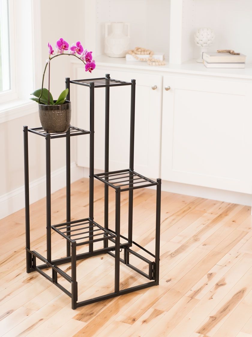 4 Tier Squares Foldable Plant Stand (View 5 of 10)