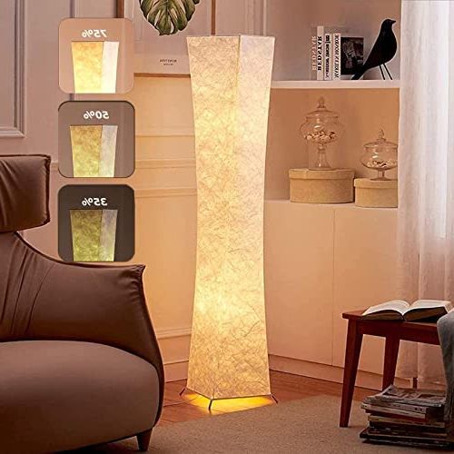 52" Creative Led Floor Lamp Softlighting Contemporary Standing Modern  Twisted Design With Fabric Shade & 2 Intended For Most Up To Date 75 Inch Standing Lamps (View 10 of 10)