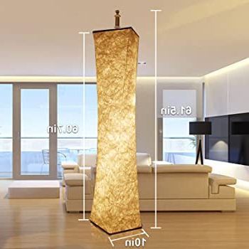 62 Inch Standing Lamps With Popular Amazon: Floor Lamp For Bedroom, 62 Inch Square Rgb Color Changing Standing  Lamp, Dimmable Multicolored Strip Lamp With Fabric Shade, Modern Tall Lamp  With Remote Control For Party, Festival, Hotel, Kids Room : (View 1 of 10)
