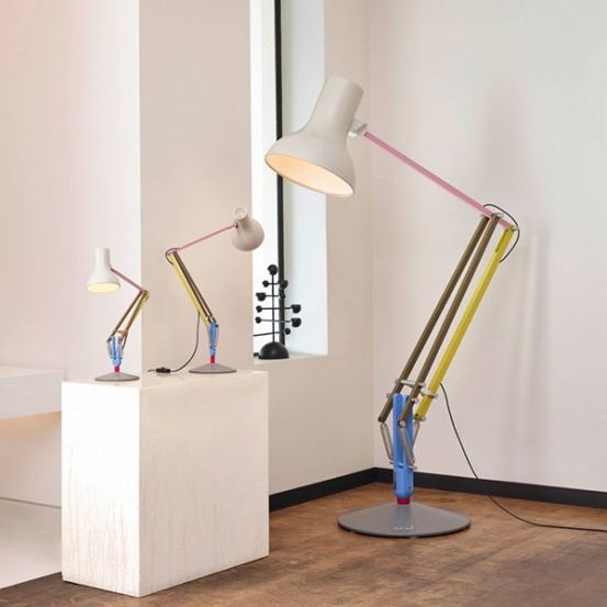 75 Inch Standing Lamps Intended For Most Recently Released Linen White – Multicolour Type 75 Giant Floor Lamp – Paul Smith – Edition  One (led, Non Dimmable)anglepoise (View 4 of 10)