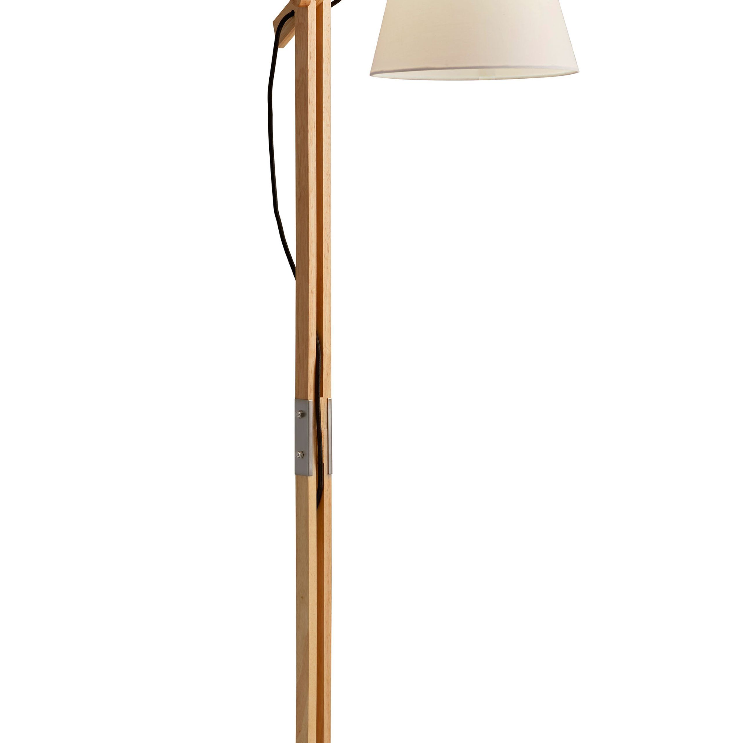 Adesso Walden Floor Lamp, Natural Rubber Wood – Walmart With Regard To Most Recently Released Rubberwood Standing Lamps (View 8 of 10)