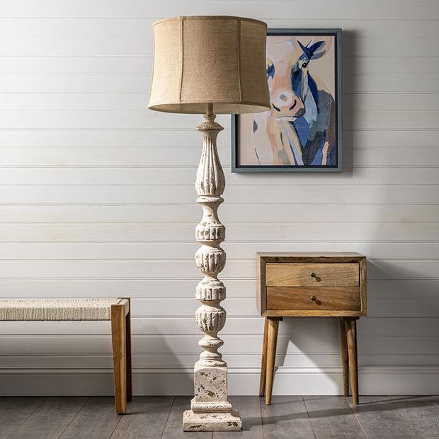 Antique Farmhouse For Rustic Standing Lamps (View 4 of 10)
