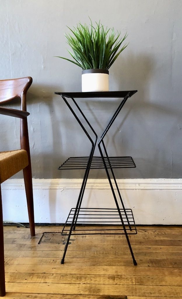 Best And Newest Plant Stands With Table Pertaining To Vintage Plant Stand / Side Table (View 8 of 10)