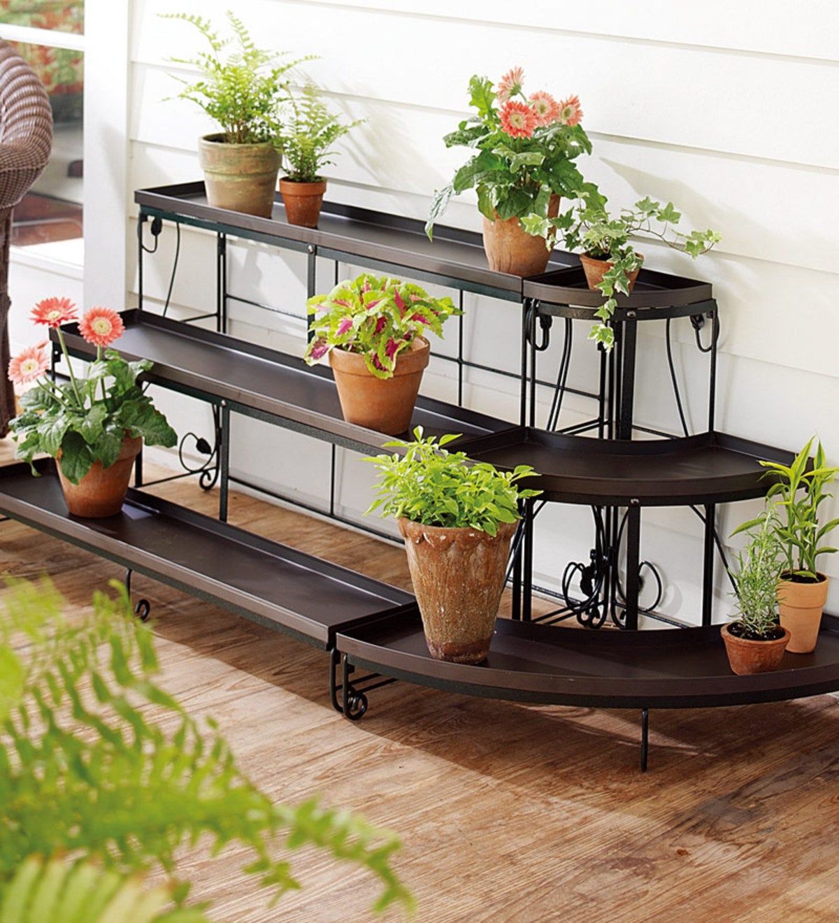 Best And Newest Three Tier Embellished Steel Plant Stand Set (View 4 of 10)