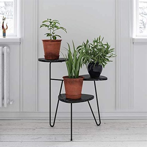 Black Marble Plant Stands For Most Current Novogratz (uk) Athena Plant Stand – Black Marble : Amazon.co (View 2 of 10)