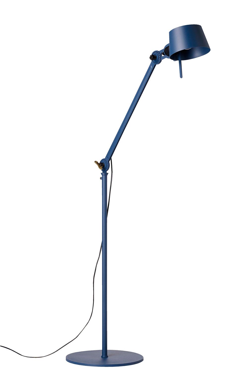 Blue Standing Lamps Regarding Widely Used Industrial Blue Steel Bolt Floor Lamp – Tonone – Industrial Design Light Anton De Groof – Réf (View 2 of 10)