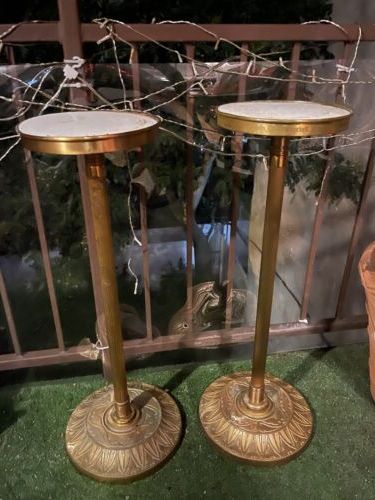 Brass Plant Stands For Trendy Art Deco Gilded Flower Pedestal/ Brass Plant Stand Antique (View 10 of 10)