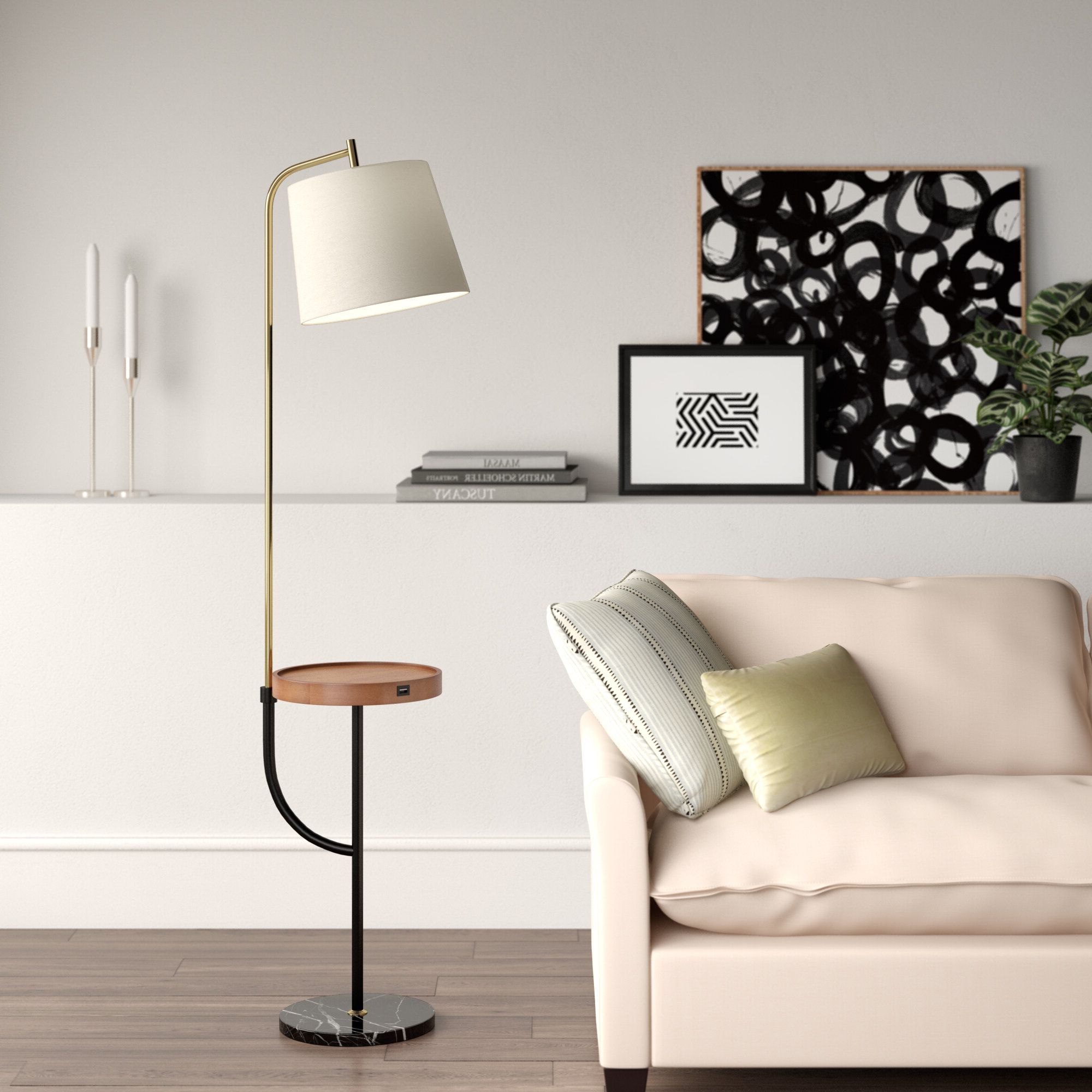Brown Shade Floor Lamps You'll Love In 2023 Inside Most Recent Brown Standing Lamps (View 8 of 10)