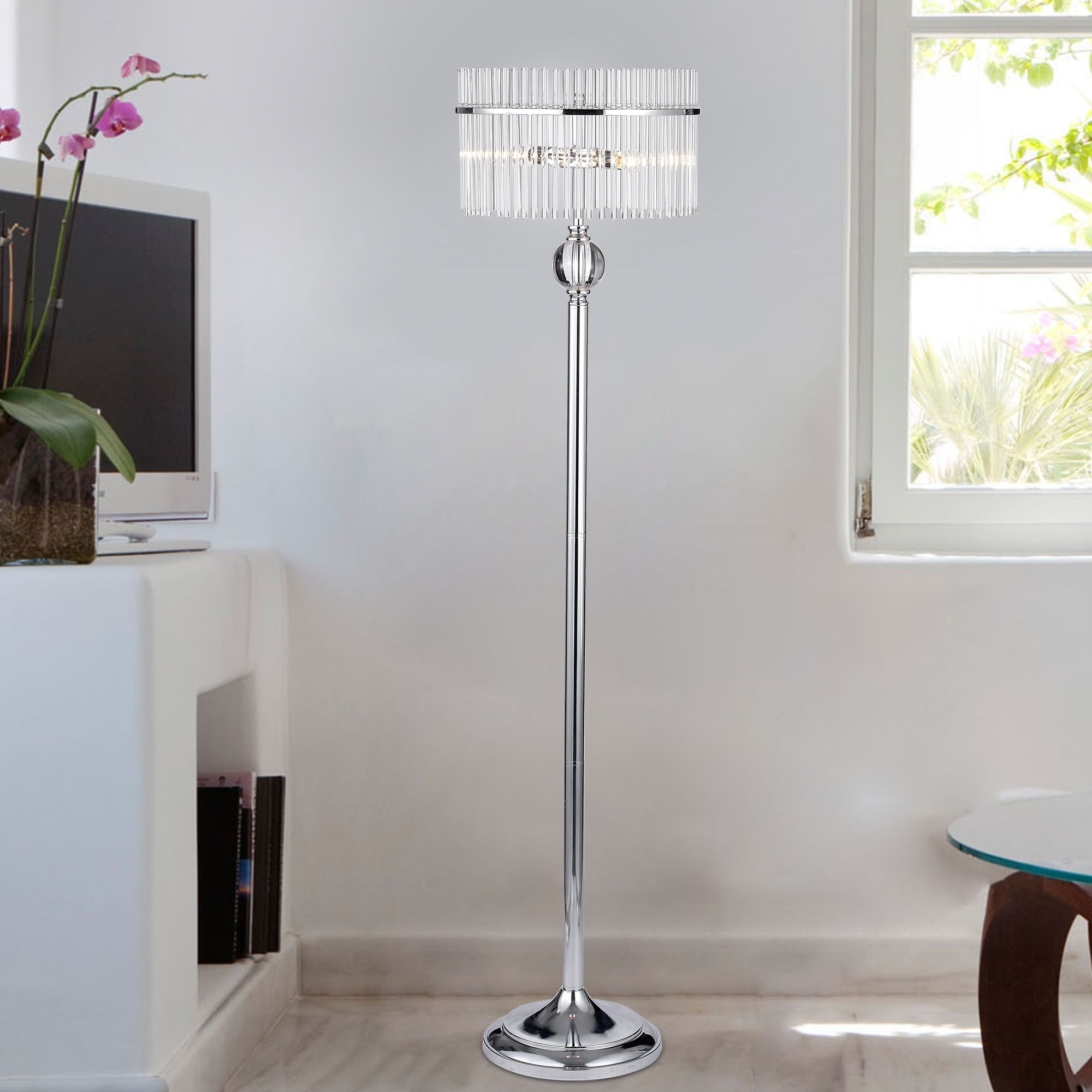 [%brushed Silver Floor Lamp Outlet, 41% Off | Fames.br Throughout 2019 Chrome Crystal Tower Standing Lamps|chrome Crystal Tower Standing Lamps Throughout Fashionable Brushed Silver Floor Lamp Outlet, 41% Off | Fames.br|most Up To Date Chrome Crystal Tower Standing Lamps With Regard To Brushed Silver Floor Lamp Outlet, 41% Off | Fames.br|2019 Brushed Silver Floor Lamp Outlet, 41% Off | Fames (View 10 of 10)