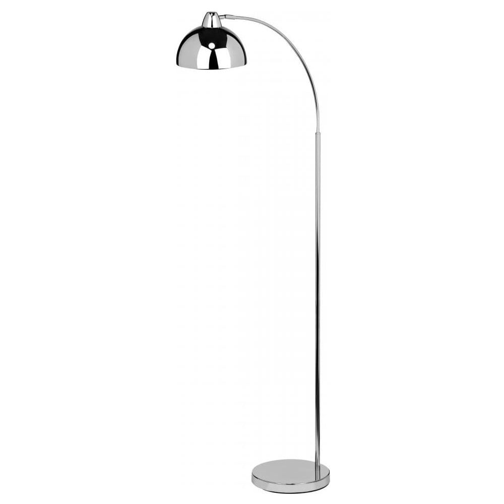 Buy Curved Style Contemporary Lighting In Chrome Standing Lamps (View 4 of 10)