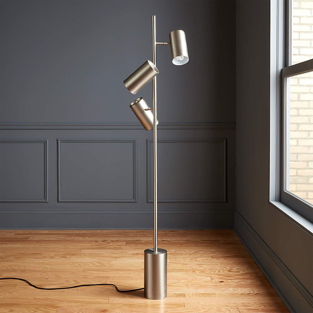 Cb2 With Regard To Fashionable Brushed Nickel Standing Lamps (View 4 of 10)