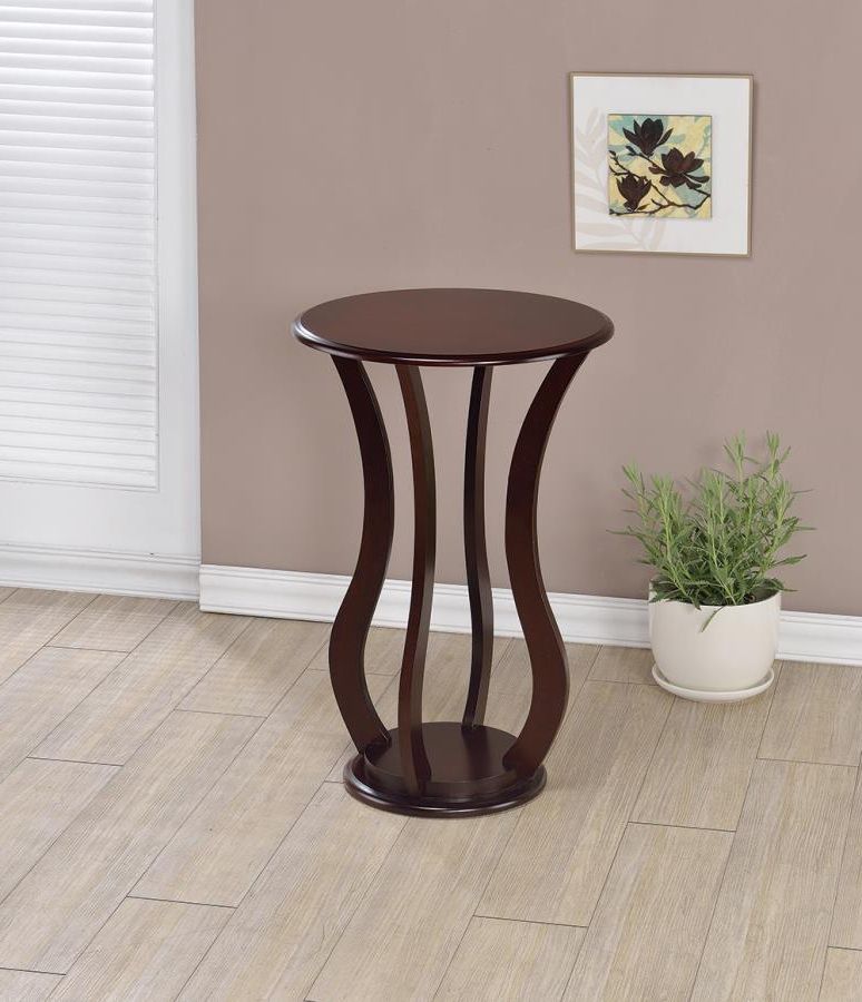 Cherry Pedestal Plant Stands For Trendy Plant Stand, Cherry – Imperial Mattress & Furniture (View 9 of 10)
