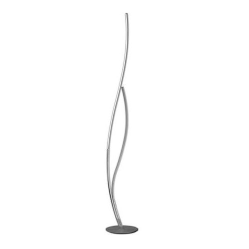 Corinto Led Dimmable Silver/chrome Floor Lamp M (View 3 of 10)