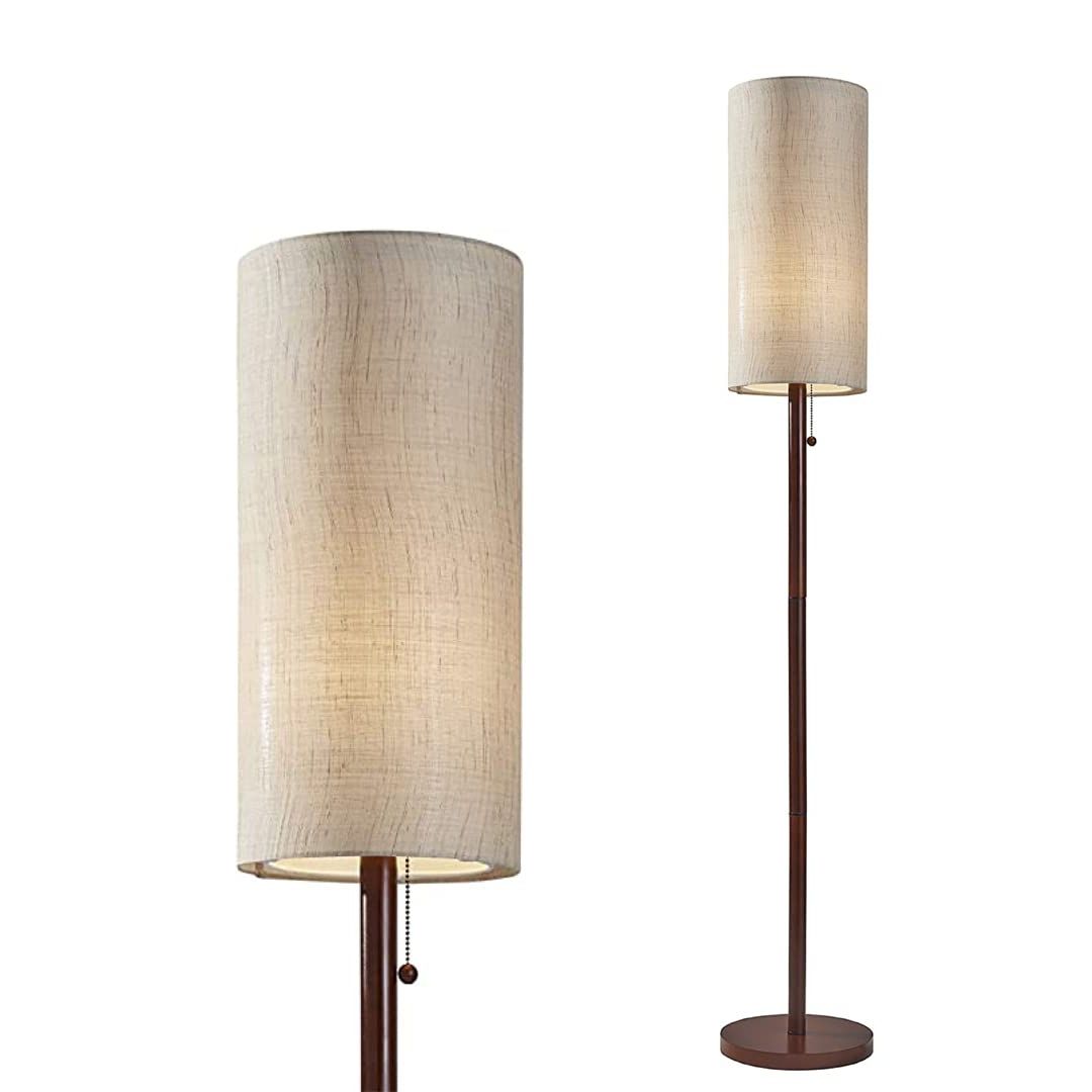 Current Adesso Home 3338 15 Transitional One Light Floor Lamp From Hamptons  Collection In Bronze/dark Finish, Brown And Beige – Floor Lamps For Living  Room – Amazon Pertaining To Beeswax Finish Standing Lamps (View 1 of 10)