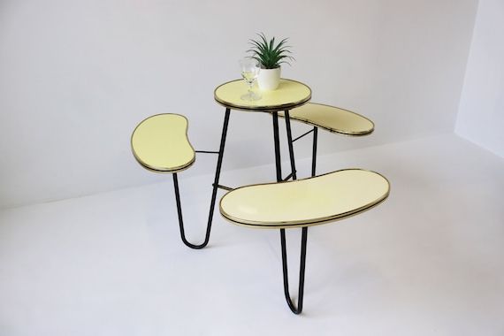 Current Bellissimo Raro Minimalista Vintage Plant Stand Anni '60 – Etsy Italia In Vintage Plant Stands (View 1 of 10)