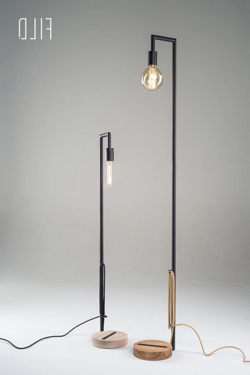 Current Minimalist Standing Lamps With Regard To Minimalist Floor Lamps Made Of Wood And Metal (View 4 of 10)